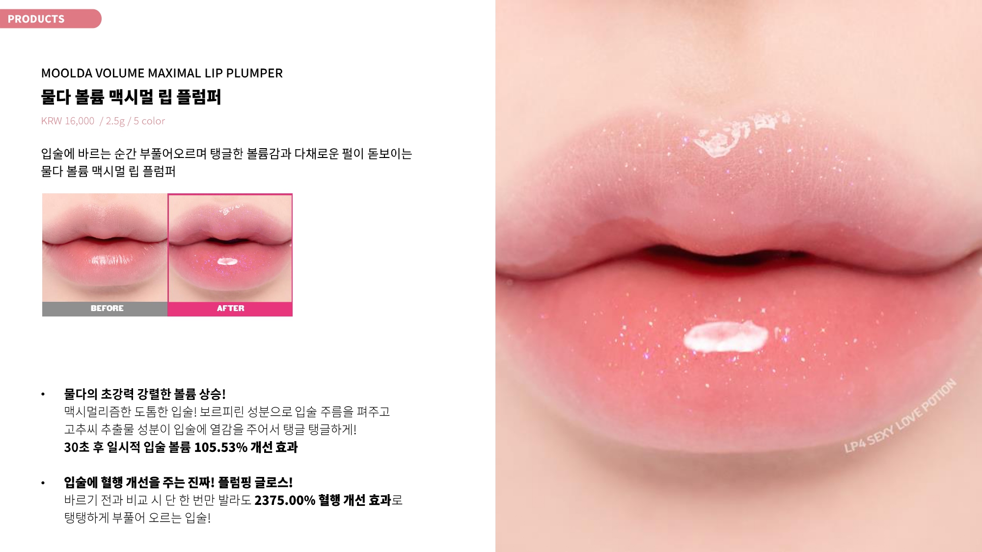 MOOLDA 볼륨 맥시멀 립 플럼퍼